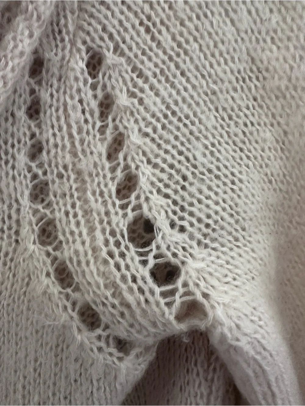 Unique Anthropologie Sleeping on Snow Cream Hooded Knit Sweater Cardigan